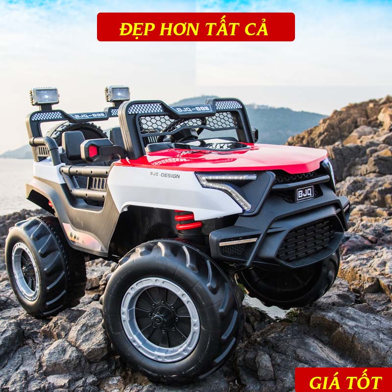 Xe Ô Tô Địa Hình Điện Trẻ Em BJQ 008 Cực Ngầu, Siêu Khỏe, 2 Chỗ Ngồi, Full Chức Năng, Tự Lái & Điều Khiển