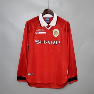 Set quần áo tay dài trong môn bóng đá 1999 / 00 mu