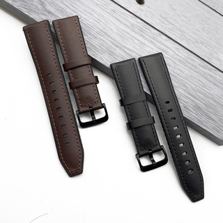 Dây đeo bằng da 20mm 22mm cho samsung galaxy watch 46mm gear s3 huawei gt2 amazfit gtr 47mm
