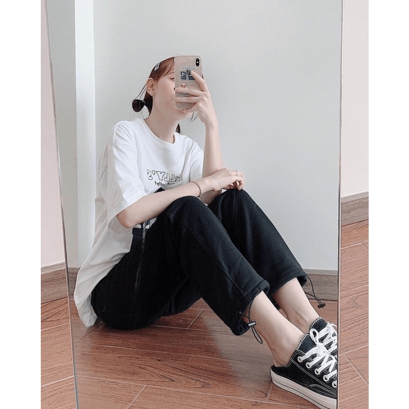 Quần Dây Rút Nữ, Quần Kaki Dây Rút Chất Fashion Cá Tính Trẻ Trung Năng Động - [New Unisex]