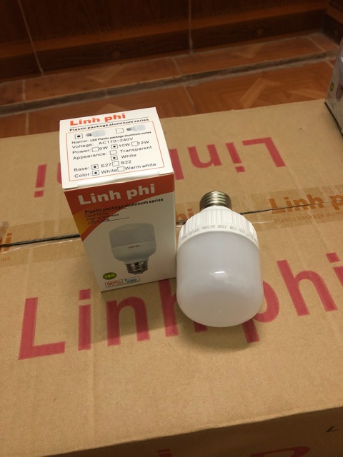 Bộ 4 bóng LED trụ 10w Đui E27 Siêu sáng, Tiết kiệm điện (ánh sáng trắng)