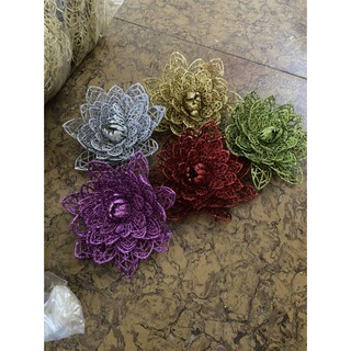 Hoa sen trang trí oản tài lộc, oản thờ