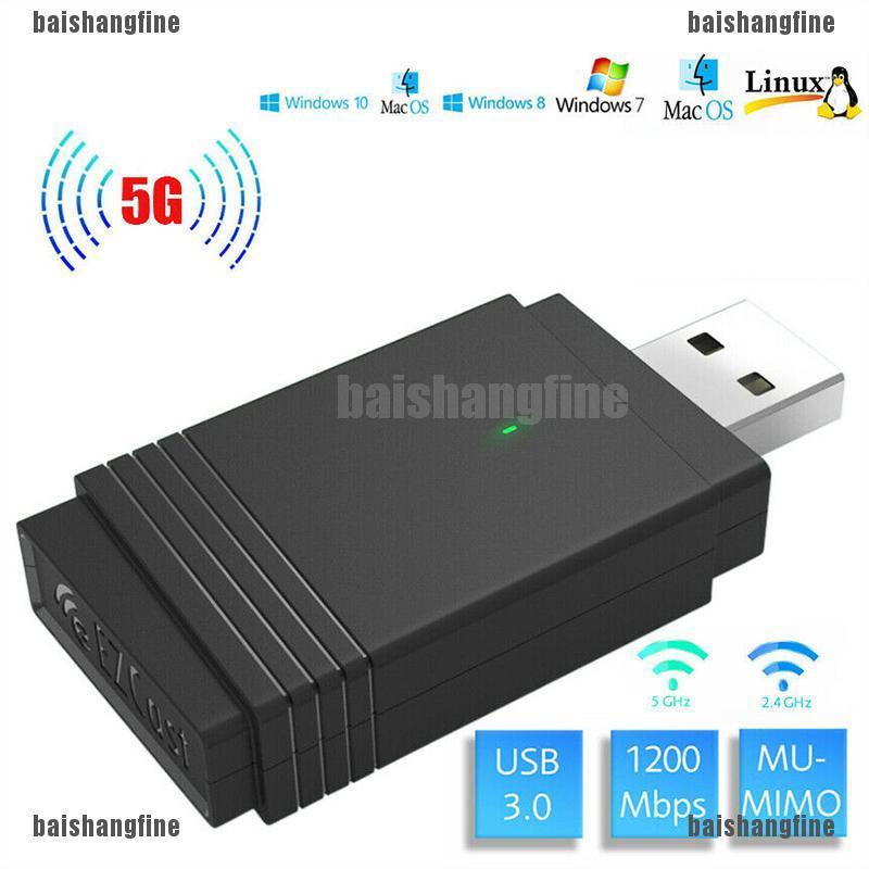 Usb Wifi 1200mbps Băng Tần Kép 5g / 2.4g Bluetooth 5.0 Bfnn