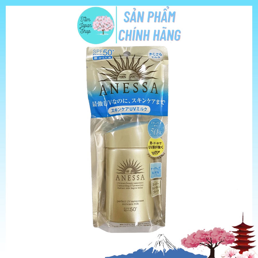 Kem chống nắng Anessa Perfect UV Sunscreen Skincare Milk SPF 50+ PA++