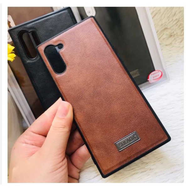 Ốp lưng Sulada da cho Samsung Galaxy Note 10/ Note 10 Plus/ Note 10+ viền dẻo chống sốc Hàng chính hãng