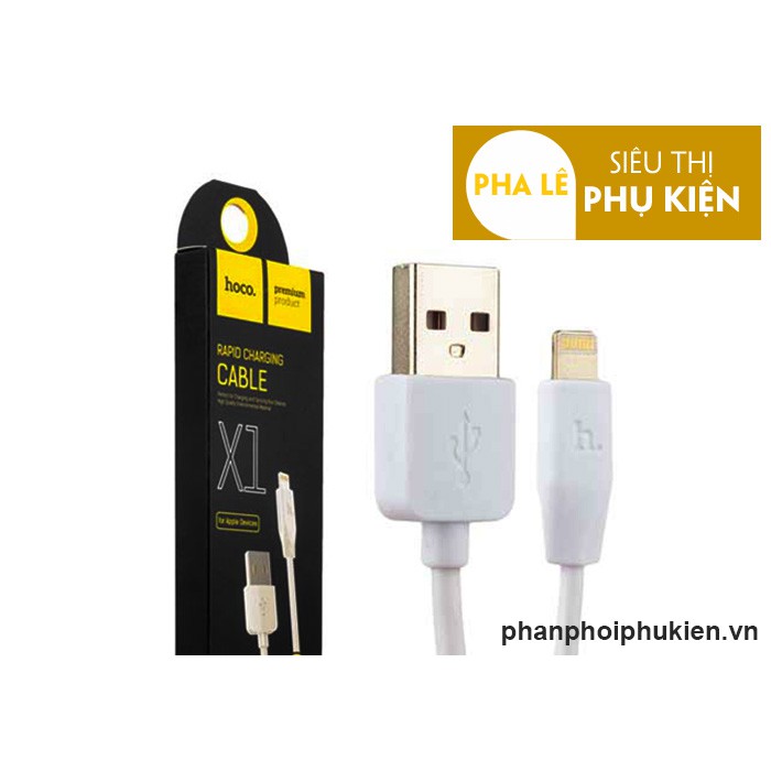 Cáp Sạc lightning cho iphone,ipad hiệu Hoco X1 dài 2m