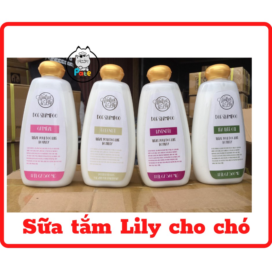 Sữa tắm cho chó Winilred&Lily Shampoo siêu thơm mềm mượt 500ml