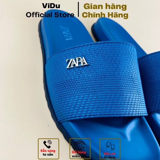 Dép nam thời trang ZARA ViDu 8812 màu xanh lịch sự siêu nhẹ êm ái, chống thấm nước