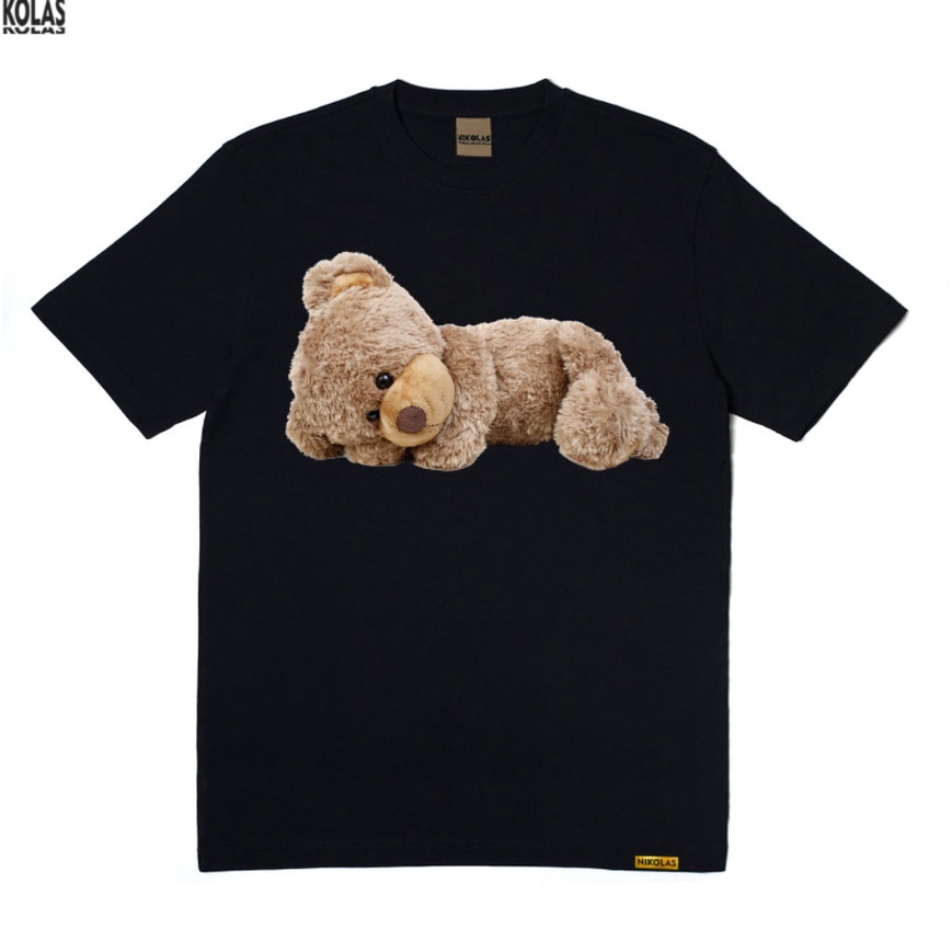 Áo Thun Nam Nữ In Hình Gấu Teddy Nằm Chất Liệu Cotton Thoáng Mát Co Dãn 4C - AC140