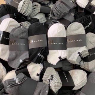 set 10 đôi tất ngắn màu xám