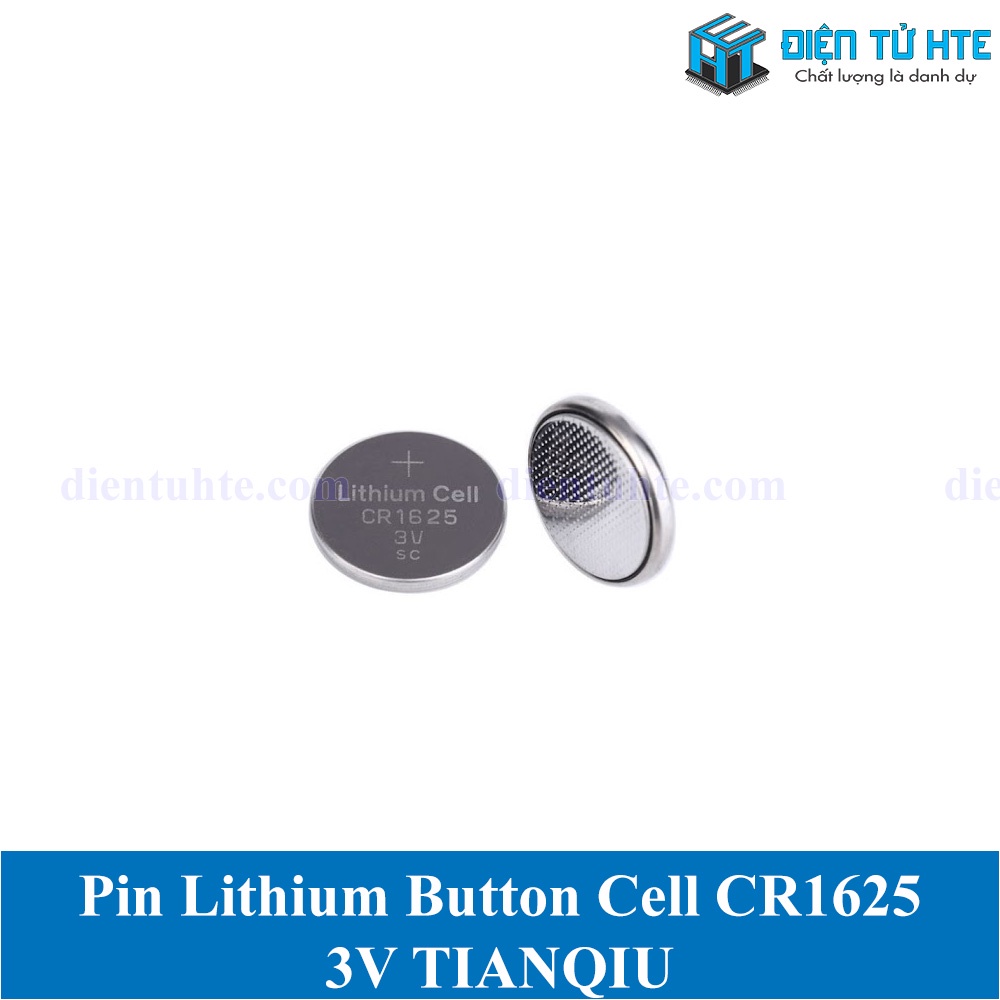 Pin Lithium Cell TIANQIU CR1625 1625 3V dùng điều khiển từ xa, máy tính,...(Trong vỉ)