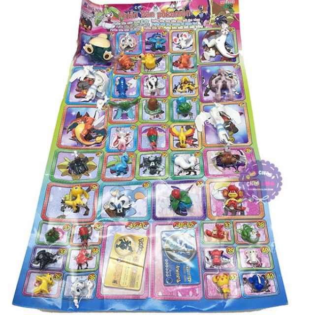 Vỉ thú pokemon 42 con nhiều size