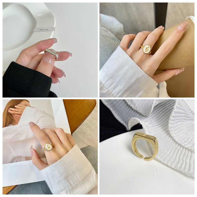 Nhẫn Kim Loại Điều Chỉnh Được Thời Trang Cho Nữ