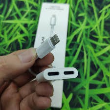 Cáp Chuyển Đổi Lightning Sang 2 Cổng Lightning (Sạc Và Tai Nghe ) Cho Iphone Ipad - Hàng Nhập Khẩu