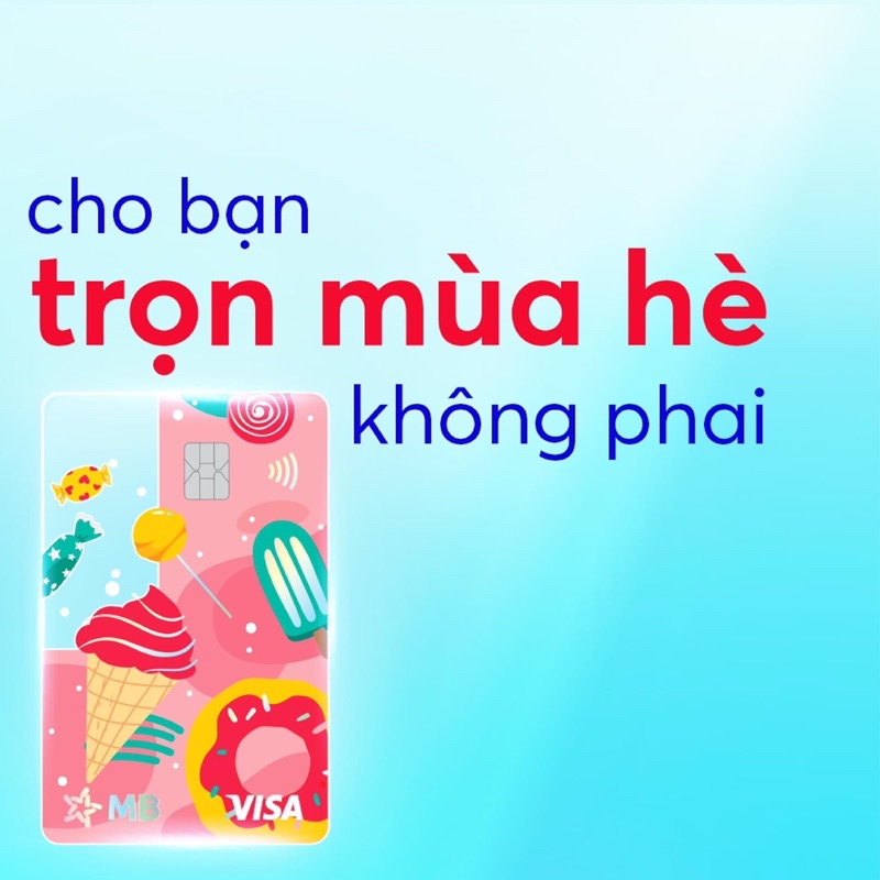 Thẻ Summer MB BANK mùa hè sôi động trẻ trung cá tính