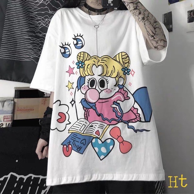 Áo phông Thuỷ thủ điện thoại chất tici H2B878