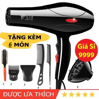 Máy Sấy Tóc 2 Chiều Nóng Lạnh Công Suất Lớn 2200W Cao Cấp ( tặng kèm đầy đủ phụ kiện)