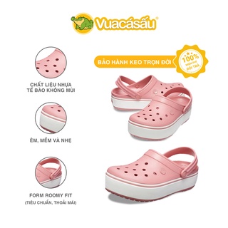 [HÀNG CAO CẤP] Dép CROCS PLATFORM Nữ Tăng Chiều Cao 3-4cm Êm Nhẹ, Mềm và Không Mùi