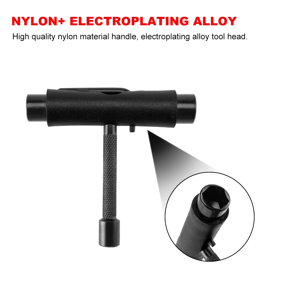 Tua vít đa chức năng T-Shaped Trượt băng Tất cả trong một Dụng cụ sửa chữa tuốc nơ vít Tua vít Phụ kiện ván trượt