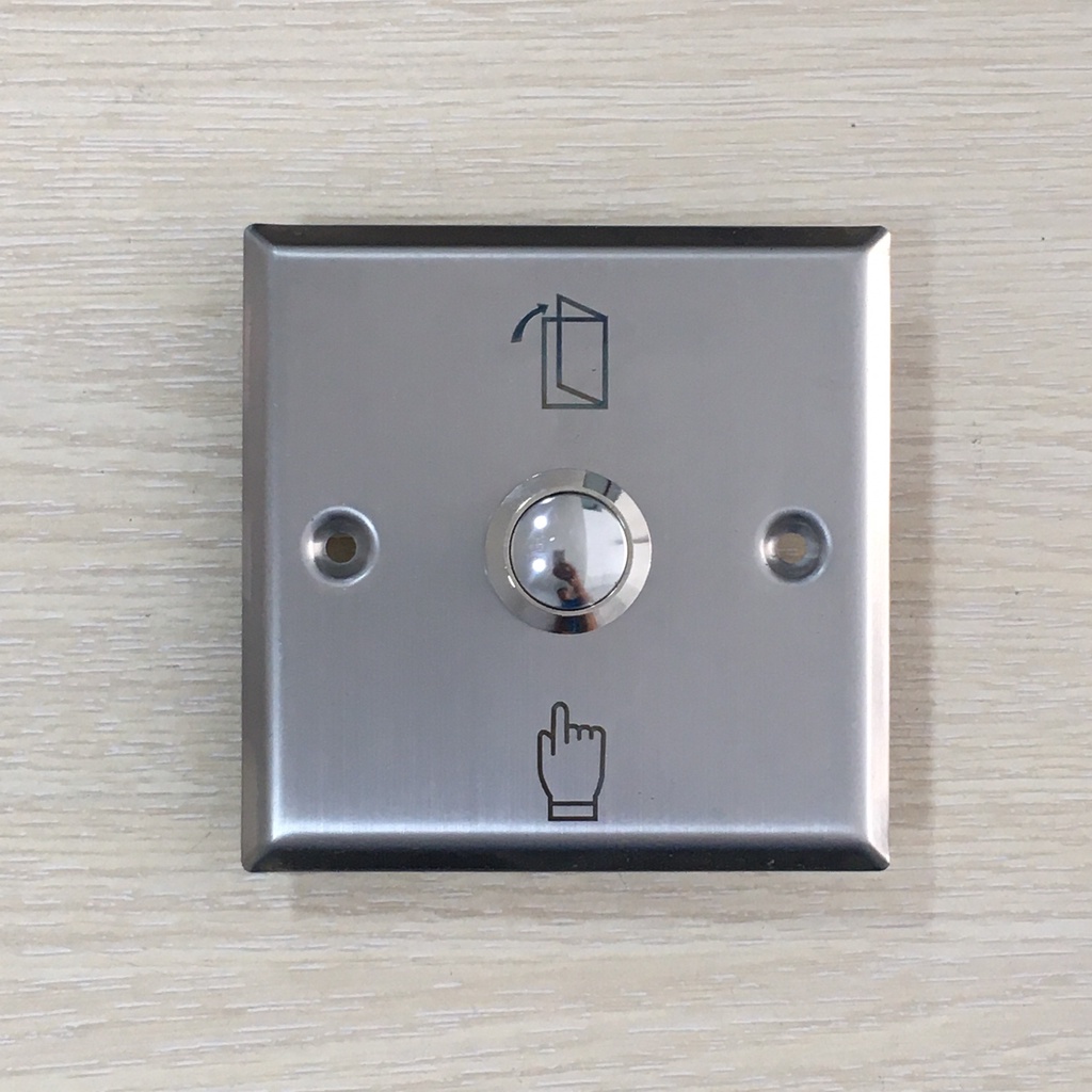 Nút nhấn Exit Inox siêu nhạy sử dụng cho việc kiểm soát cửa ra vào mặt hình vuông