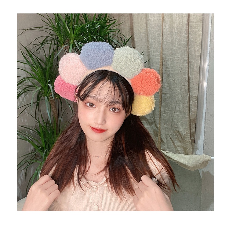 Bờm Hoa, Băng Đô Rửa Mặt Hoa Cài Tóc Hàn Quốc cute PT06