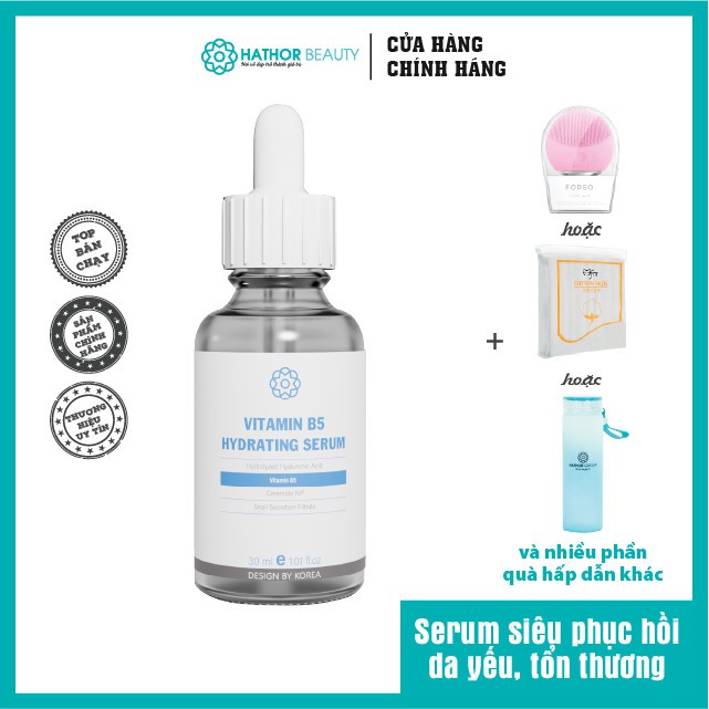 [ Nhập mã FSS19APR giảm 20%] Vitamin B5 Hydrating Serum- Serum Siêu Cấp Ẩm Và Phục Hồi Da 30ml| 𝐇𝐚𝐭𝐡𝐨𝐫 𝐁𝐞𝐚𝐮𝐭𝐲