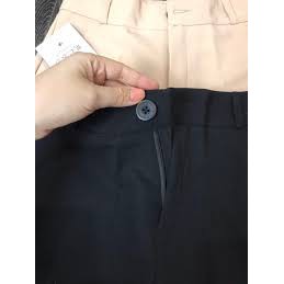 quần ống rộng suông nữ culotes 1 khuy khóa trước vải mềm, quần tây công sở dáng dài