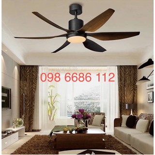 Quạt trần đèn, động cơ tiết kiệm điện DC, 6 tốc độ gió, có điều khiển từ xa, động cơ DC, có chế độ đảo chiều hút ẩm