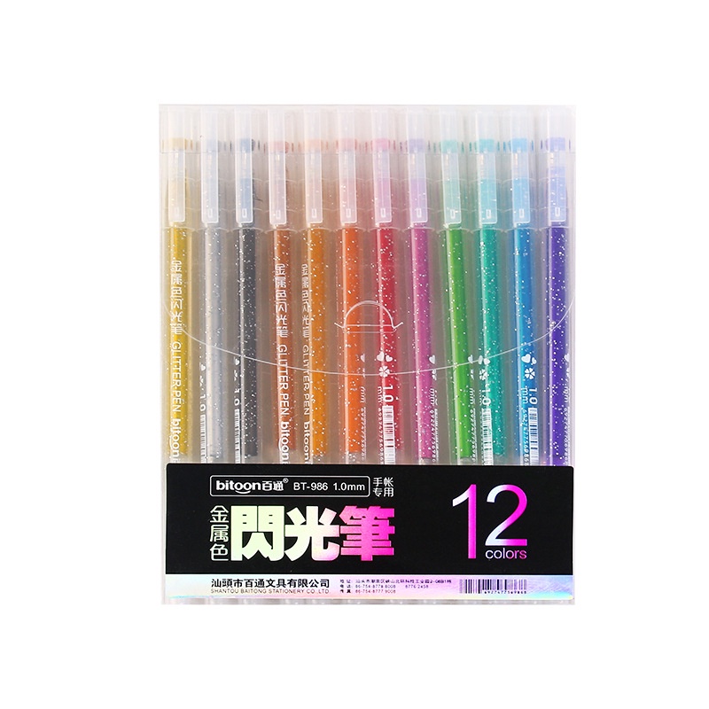 Set 12 bút dạ quang nhiều màu sắc tiện lợi