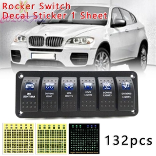 Bộ 132 Miếng Dán Sticker Trang Trí Bảng Công Tắc