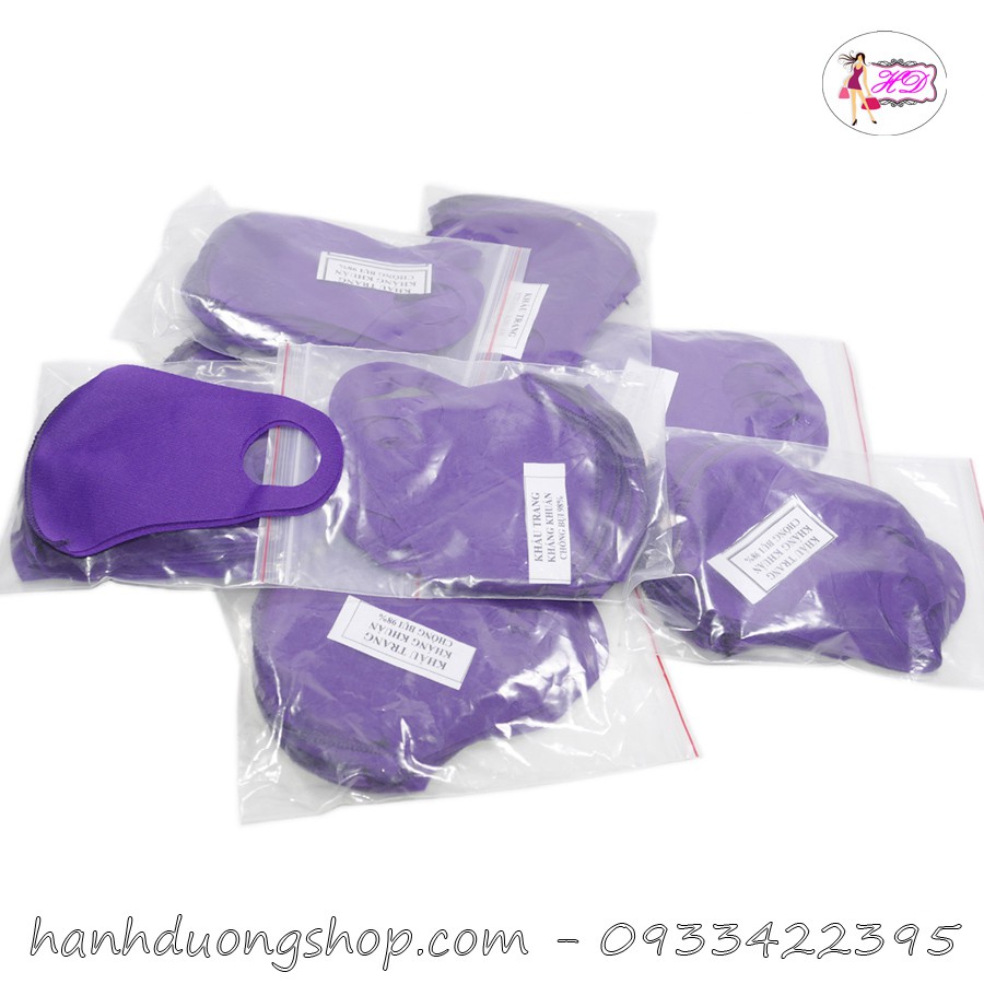 [ COMBO 10 CÁI ] Khẩu trang vải thoáng mát giúp ngăn khói bụi, ốm sát không làm đau tai phù hợp cả nam và nữ