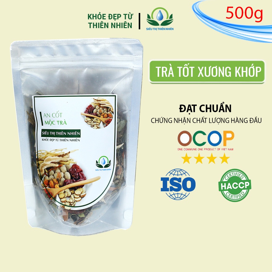 Trà bổ xương khớp Mộc Sắc gói 500g ,trà hỗ trợ xương khớp an cốt mộc trà của Siêu Thị Thiên Nhiên