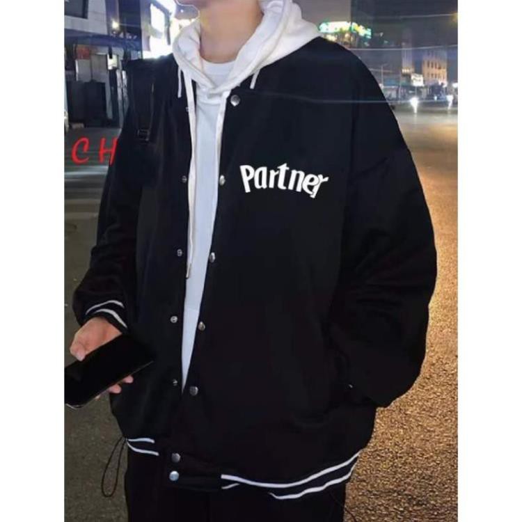 Áo khoác bomber bòng chày 1 lớp ⚡ 𝐂𝐨́ 𝐕𝐢𝐝𝐞𝐨 - 𝐀̉𝐧𝐡 𝐓𝐡𝐚̣̂𝐭 ⚡ Áo bomber nam nữ Partner Ulzzang, đi học, đi chơi, mặc nhóm