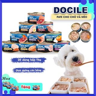 DOCILE- Thịt Hộp Chó Mèo Pate cho Chó Mèo 10 mùi vị thumbnail