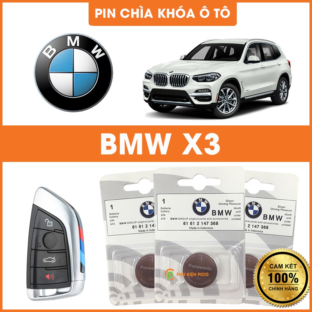 Pin chìa khóa ô tô BMW X3 chính hãng BMW sản xuất tại Indonesia 3V