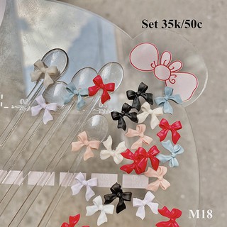 Charm nơ design móng Hàn Quốc (set 50 chiếc)