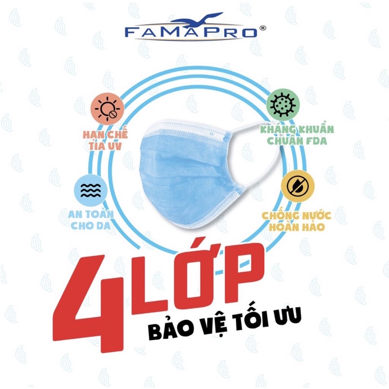 Khẩu trang 4 lớp cô gái Famapro