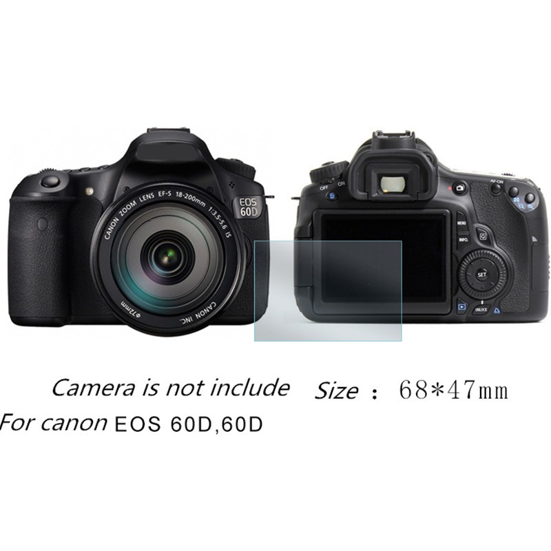 Kính Cường Lực 90D Bảo Vệ Màn Hình Máy Ảnh Canon EOS 77D 60D 70D 80D 77D 60D 70D 80D 90D