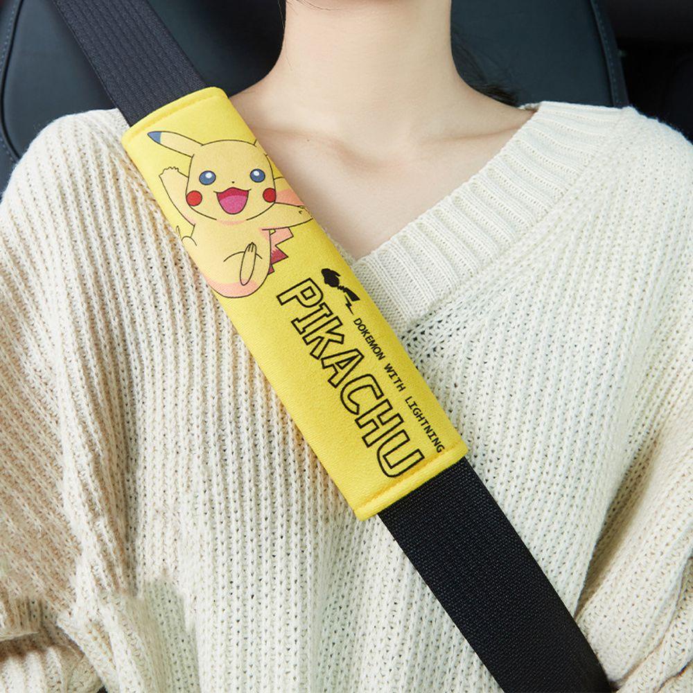 1 Vỏ Bọc Dây Đai An Toàn Hình Pikachu Trang Trí Cho Xe Hơi