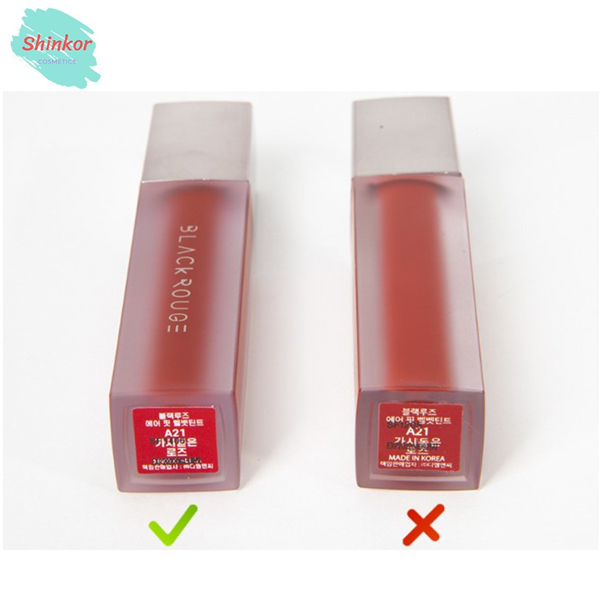 [MUA 1 TẶNG 1]  Son Kem Lì Black Rouge Air Fit Velvet Tint Shinko