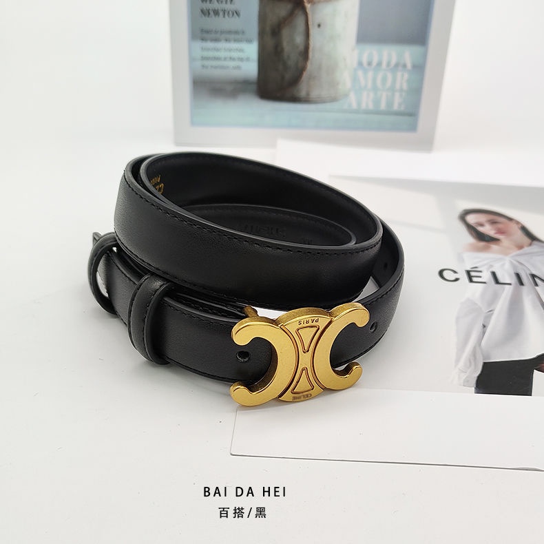 Thắt Lưng Da Bò Phong Cách Retro Thời Trang Cho Nữ