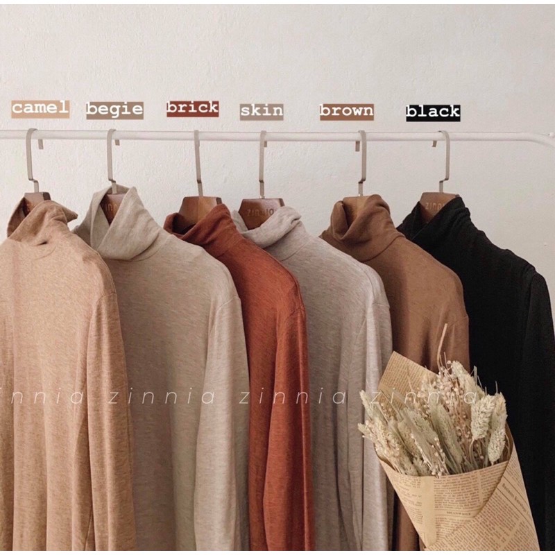 Áo thun len cổ trơn - Must have item | BigBuy360 - bigbuy360.vn