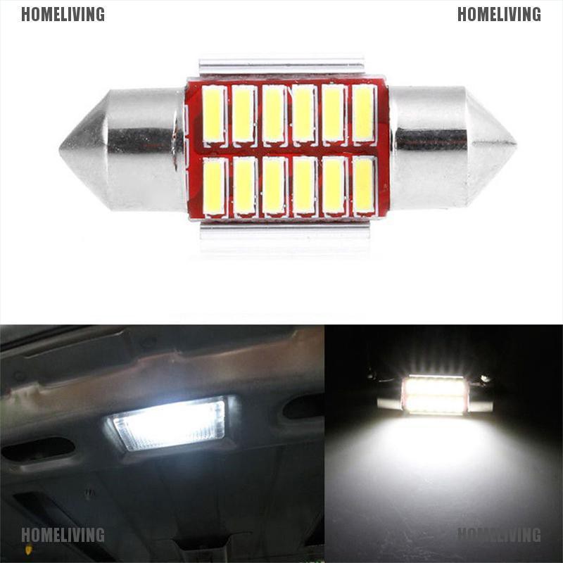 Bộ 2 Đèn LED 31mm 4014 12SMD C5W Chuyên Dụng Cho Xe Hơi