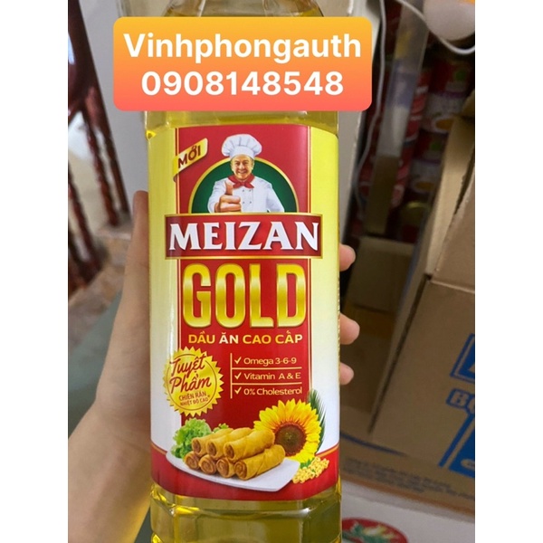 Dầu ăn cao cấp Meizan Gold chai 1 lít