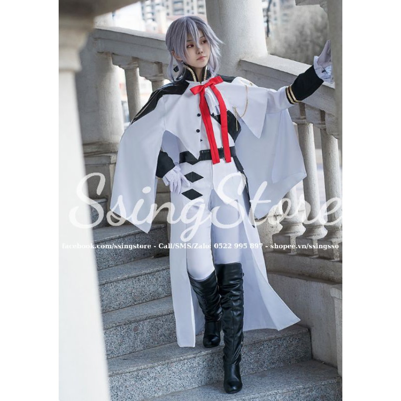 Set quần áo đồng phục trong Anime Seraph of the End cosplay nhân vật Ferid Bathory