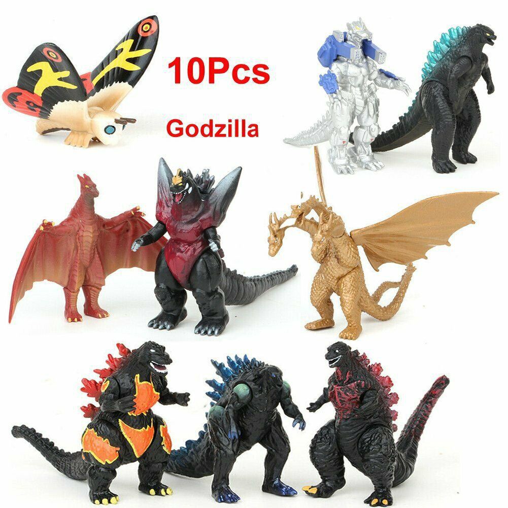 Set 10 mô hình đồ chơi quái vật Godzilla