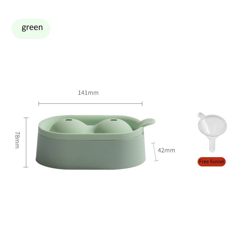 HYHJH  5cm Đôi khúc côn cầu trên băng Thực phẩm Lớp Silicone Ice Cao su Ice Cubes Dễ dàng làm sạch khuôn đá