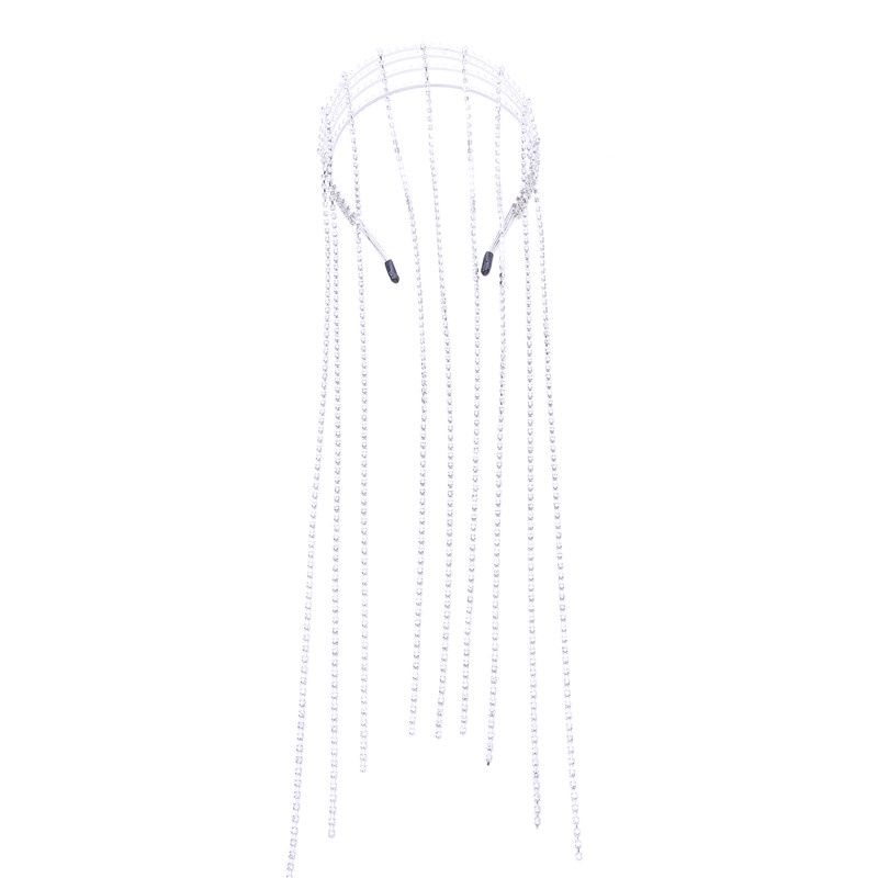 1 Cài Tóc Hình Vương Miện Đính Đá Lấp Lánh Thời Trang Cho Cô Dâu