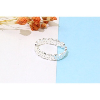 Nhẫn kim tiền bạc ta may mắn cho nữ