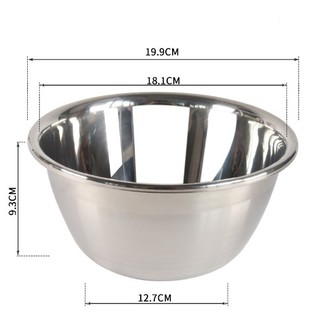 [An Toàn – Tiết Kiệm] Tô trộn bột inox 20cm
